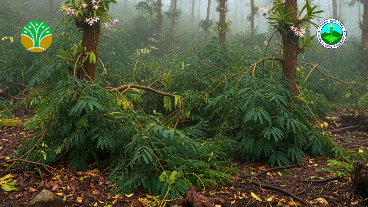 Melestarikan keanekaragaman flora dengan mengendalikan spesies invasif seperti akasia